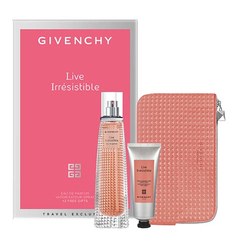 live irresistible givenchy gift set|Givenchy irresistible travel size.